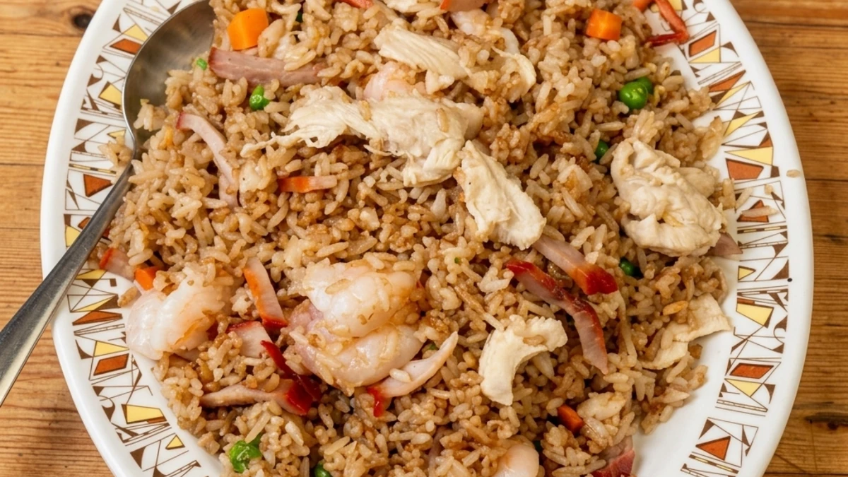 Chicken fried rice at New China Kitchen, Chinese restaurant in St. Vital, Winnipeg