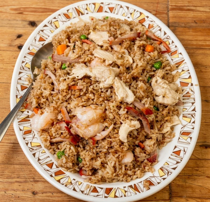 Chicken fried rice at New China Kitchen, Saint Anne's Road, Winnipeg